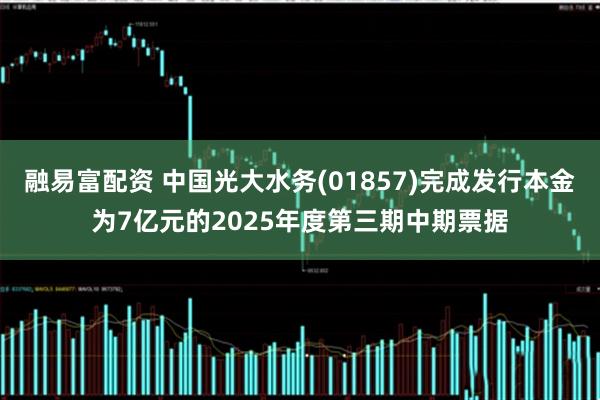 融易富配资 中国光大水务(01857)完成发行本金为7亿元的2025年度第三期中期票据