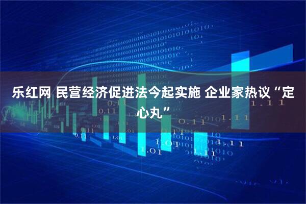 乐红网 民营经济促进法今起实施 企业家热议“定心丸”