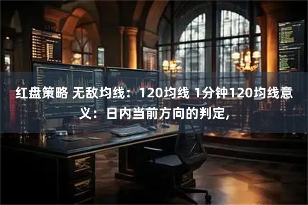 红盘策略 无敌均线：120均线 1分钟120均线意义：日内当前方向的判定,
